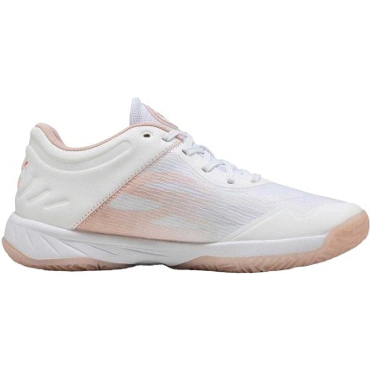 Weiße und pfirsichfarbene Accelerate Turbo Schuhe