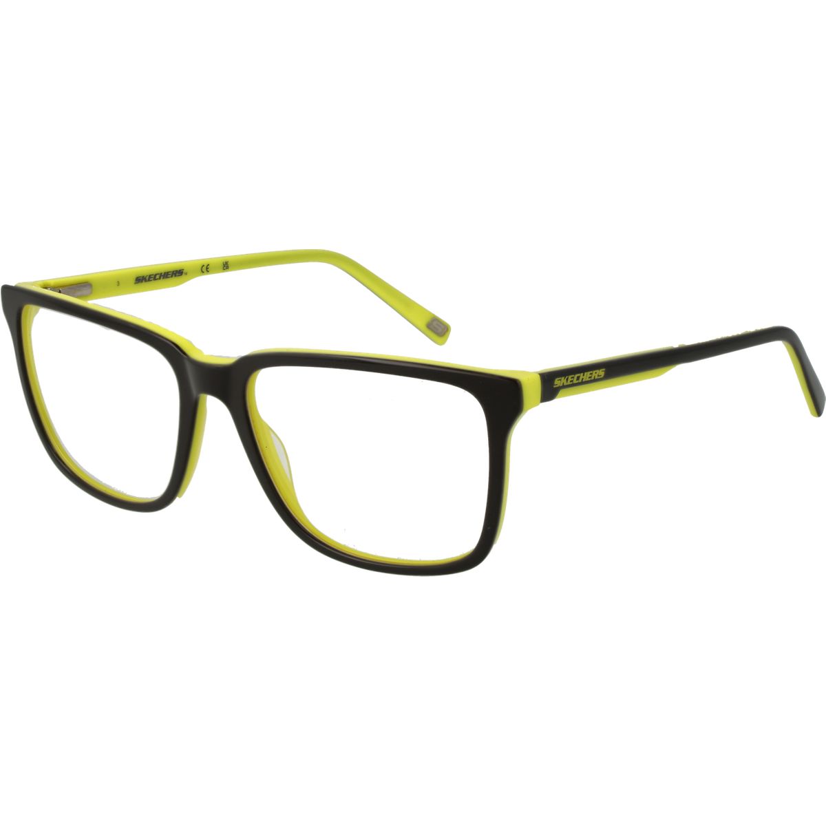 Rechteckige Acetat-Brille mit Vollrand