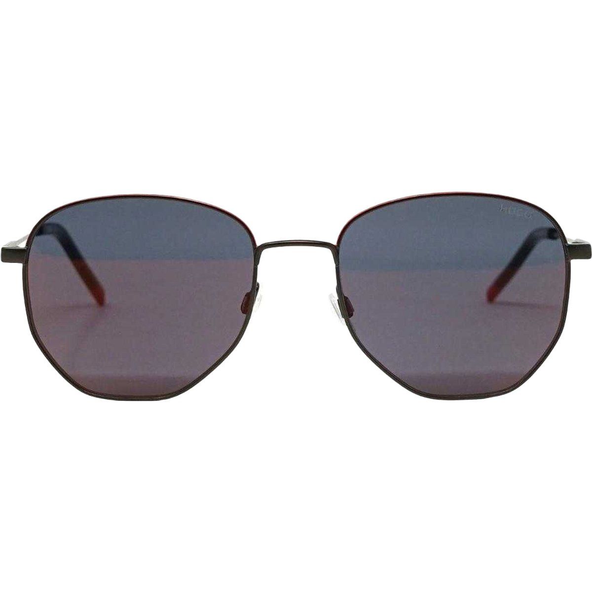 Hugo Boss - geometrisches Design-Sonnenbrille (Schwarz)