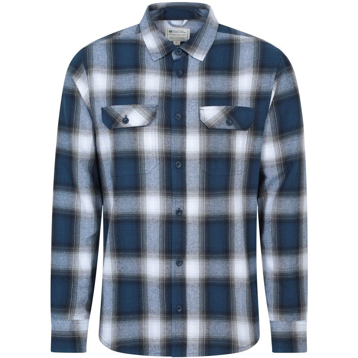 Mountain Warehouse - "Trace" Hemd für Herren Langärmlig (Maisblau)