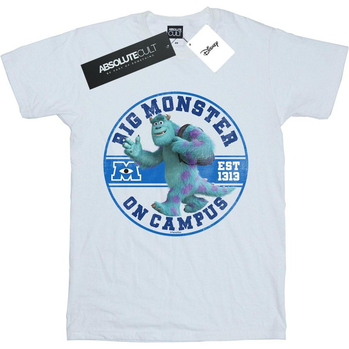 Disney - "Monsters University Monster On Campus" T-Shirt für Herren (Weiß)