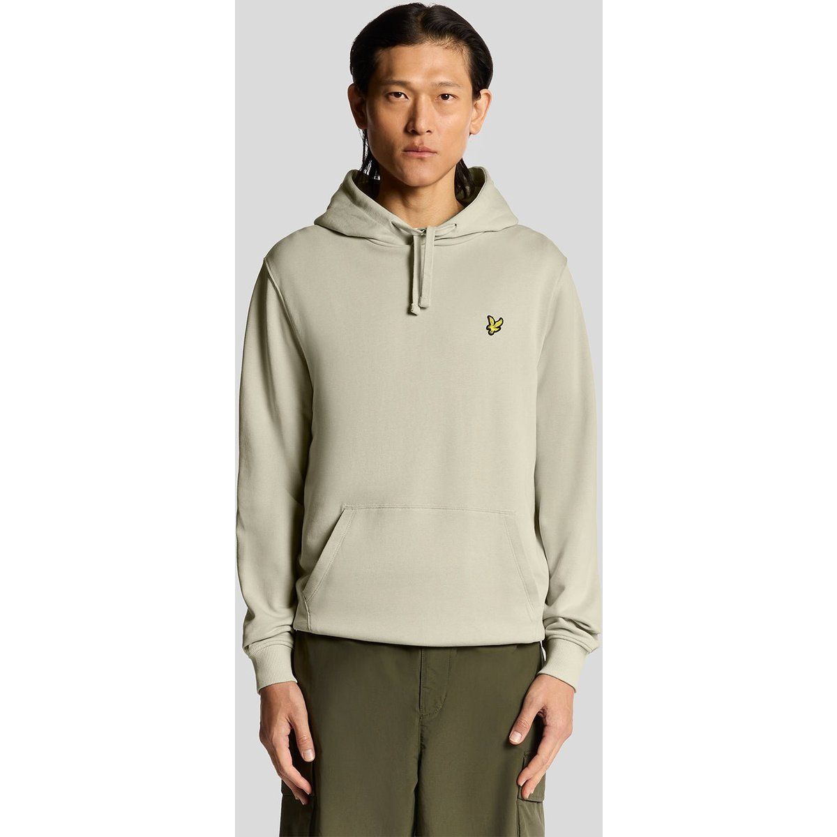 Klassischer Loopback Baumwoll-Hoodie