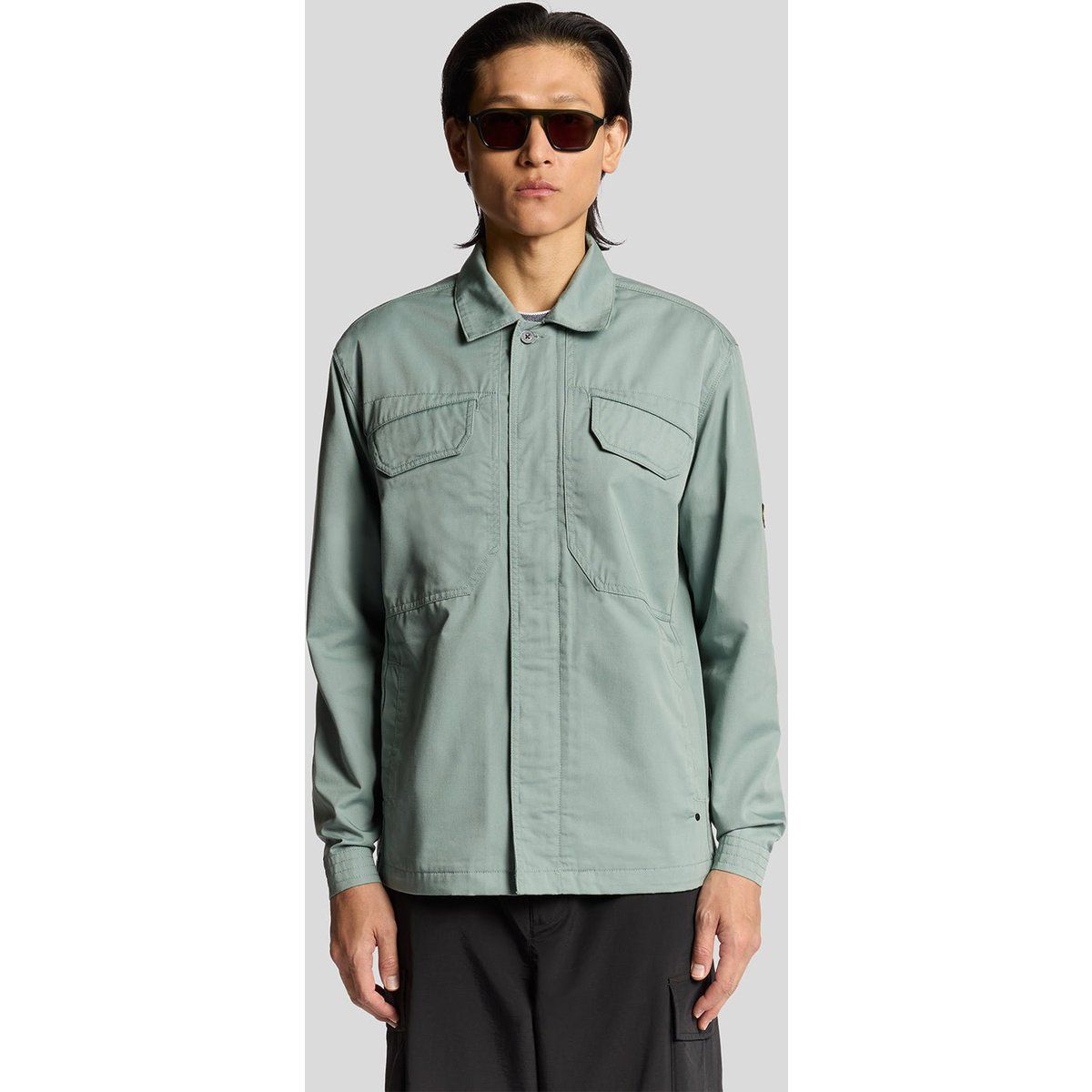 Overshirt mit mehreren Taschen und Reißverschluss