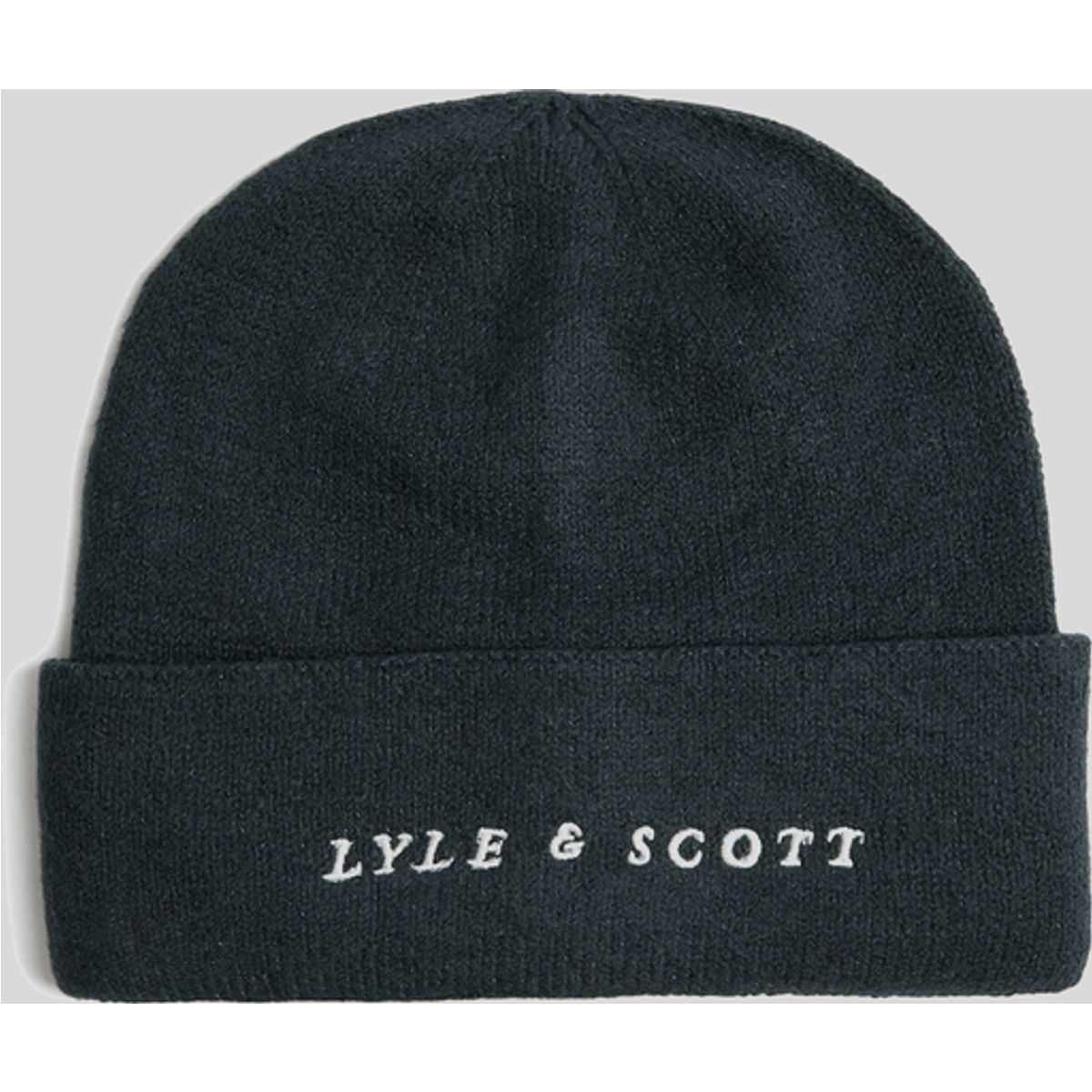 Rippstrick-Beanie mit Logo-Stickerei