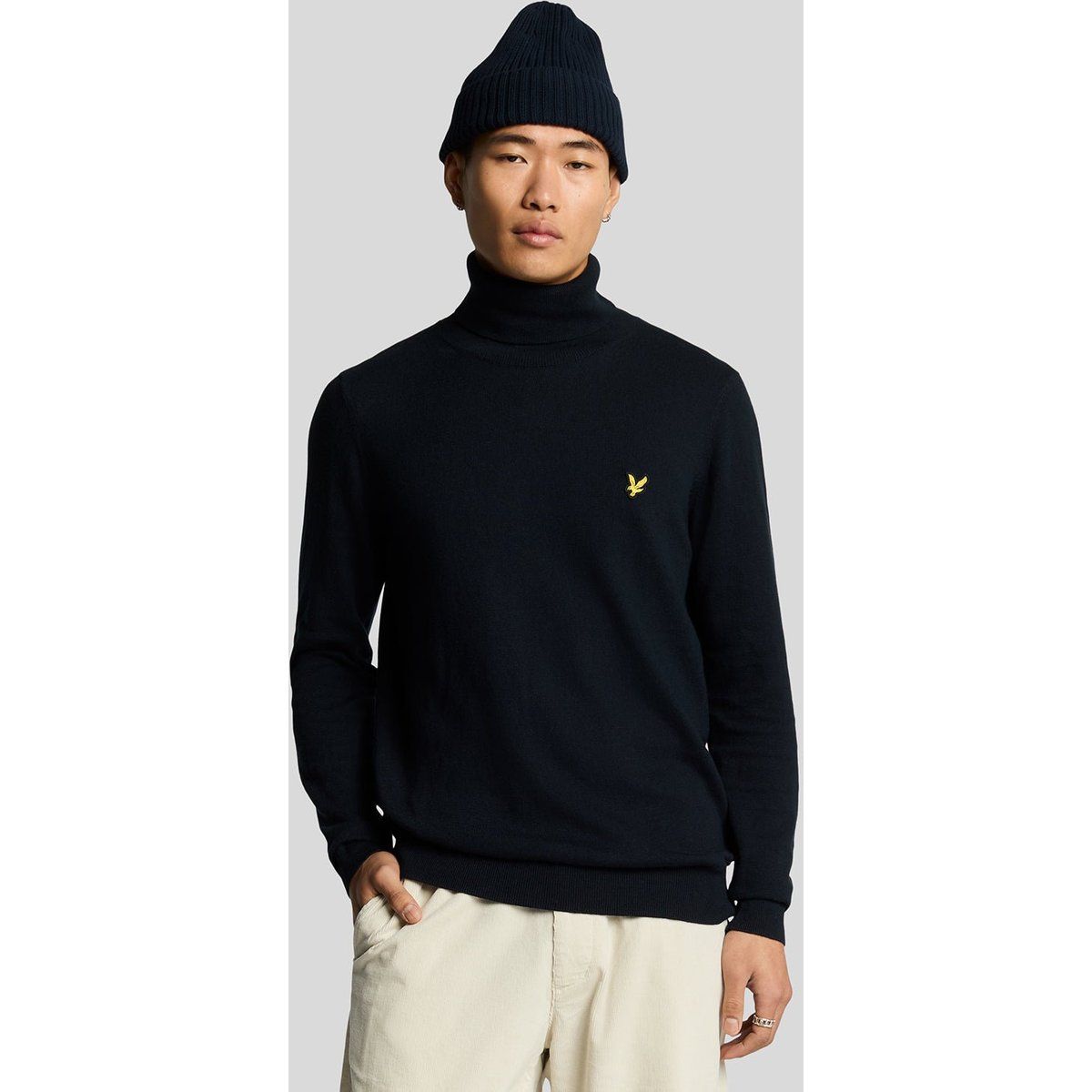 Klassischer Rollkragenpullover aus Merinowollmischung