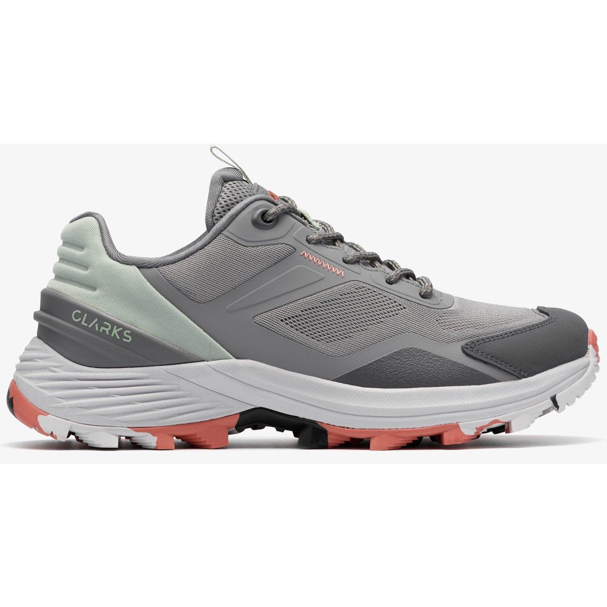 Grauer, bequemer Trail-Laufschuh