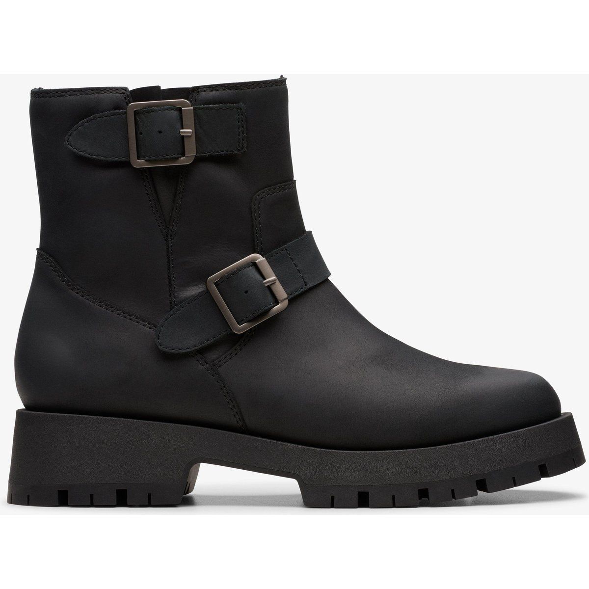 Klobige Biker-Stiefel mit Schnallen