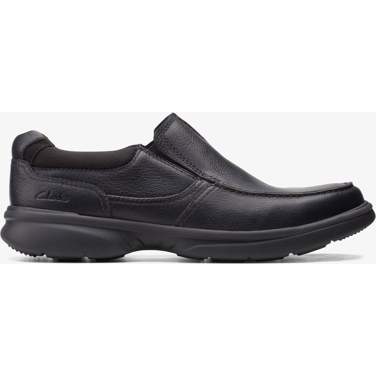 Schwarzer Lederschuh zum Reinschlüpfen