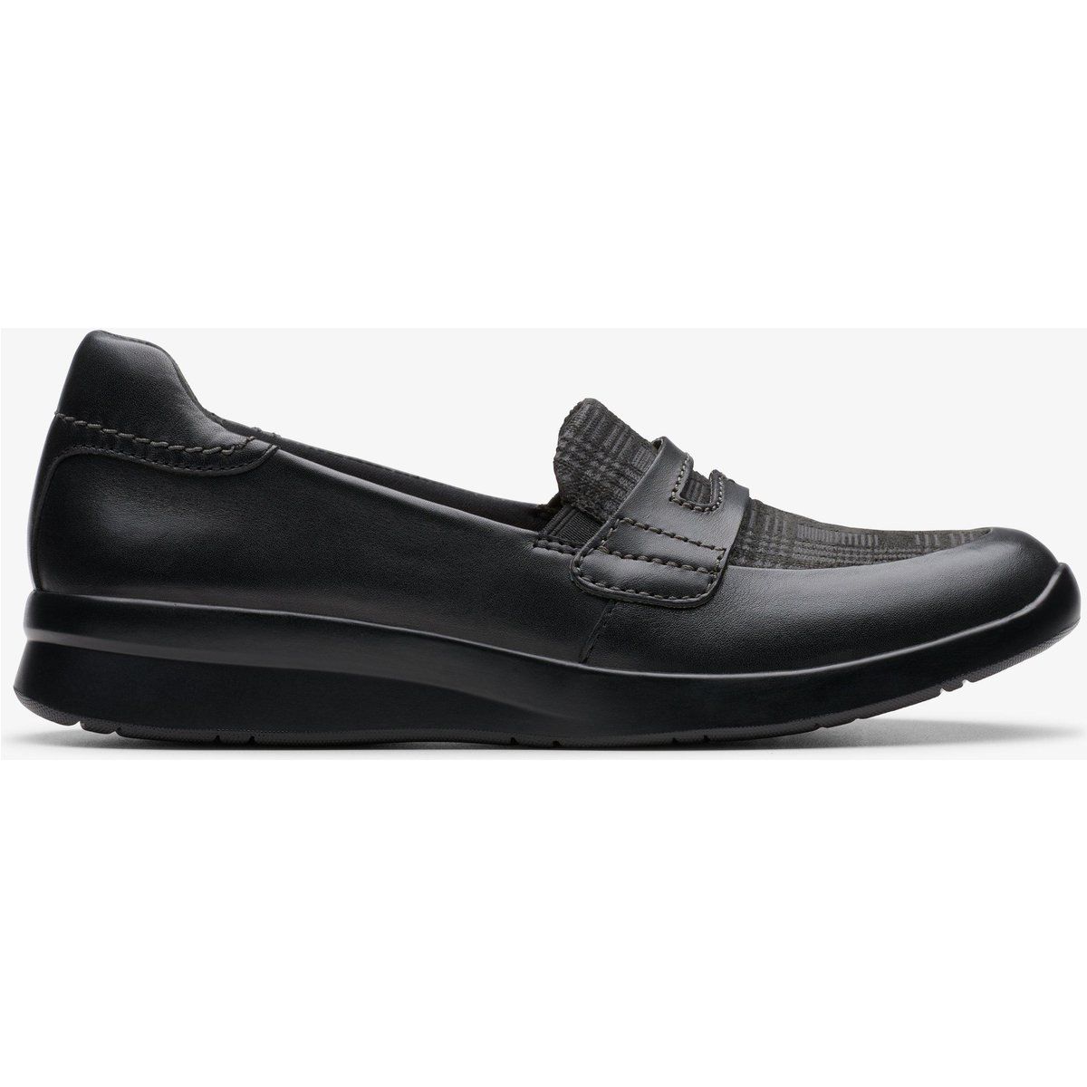 Klassischer schwarzer Penny Loafer Schuh