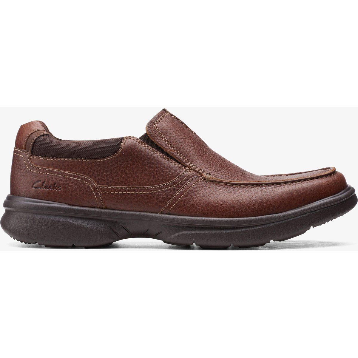 Brauner Leder-Slipper Freizeitschuh