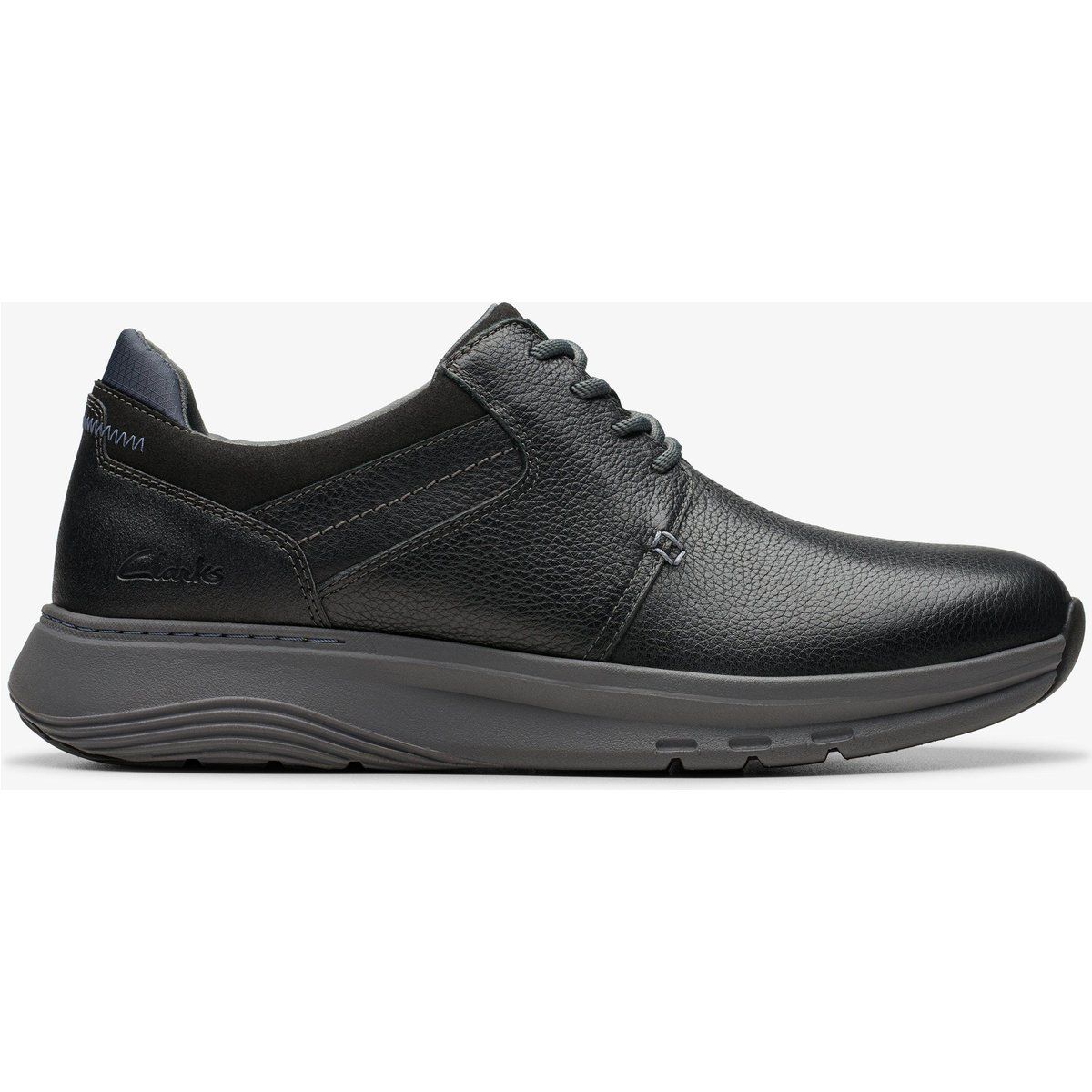 Schwarze Oxford-Freizeitschuhe aus Leder
