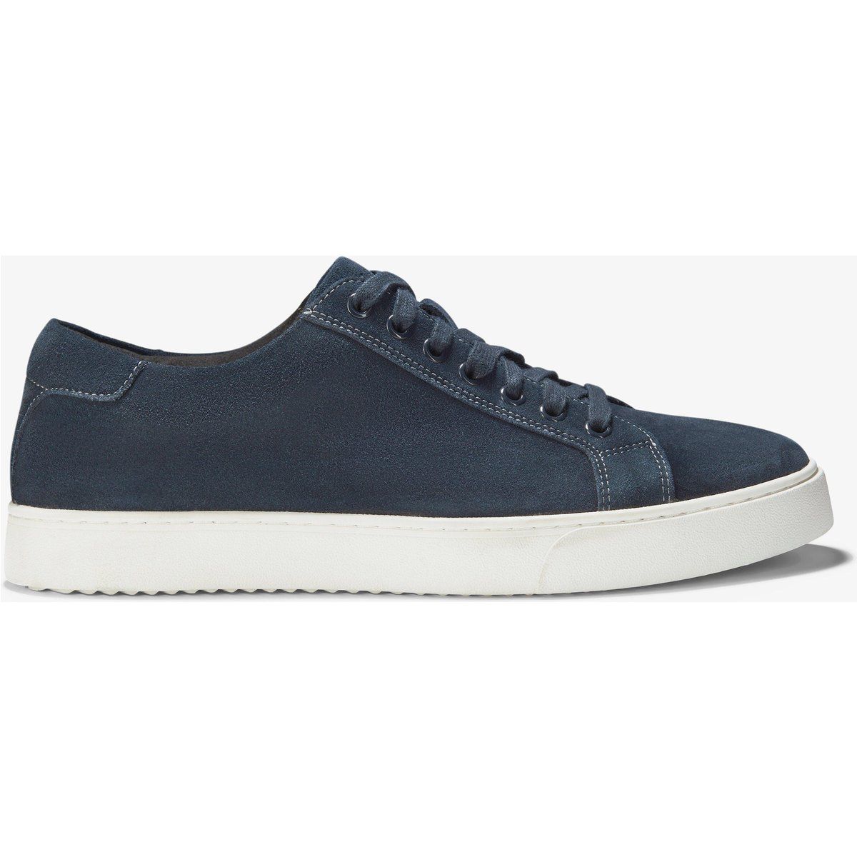 Marineblaue Wildleder-Schnürschuhe