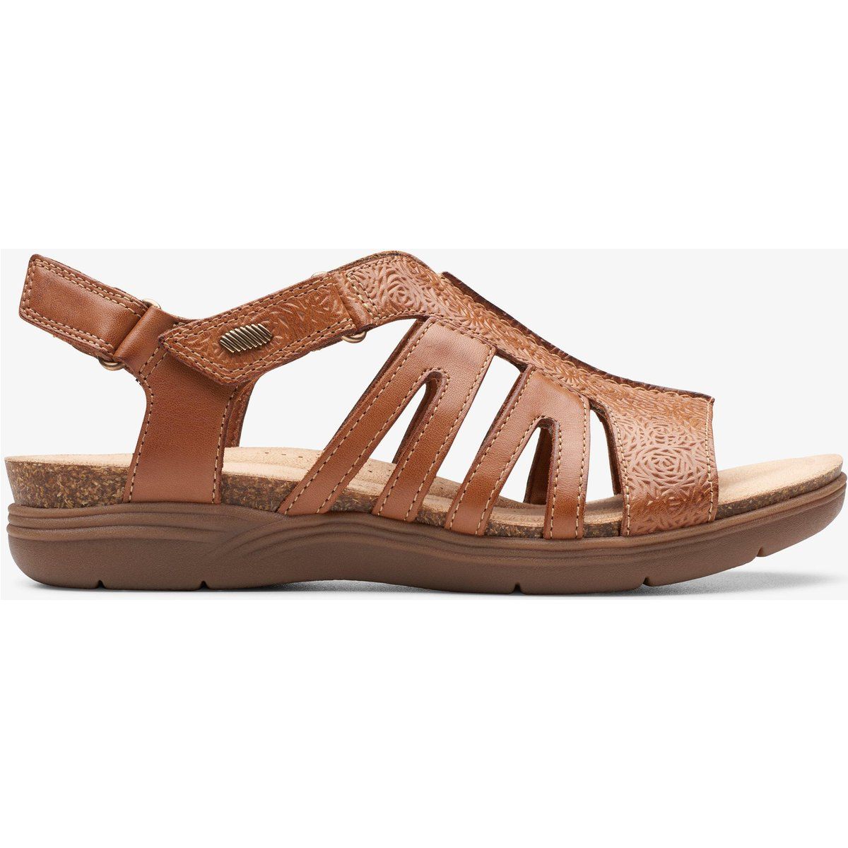 Bequeme Ledersandale mit verstellbarem Riemen