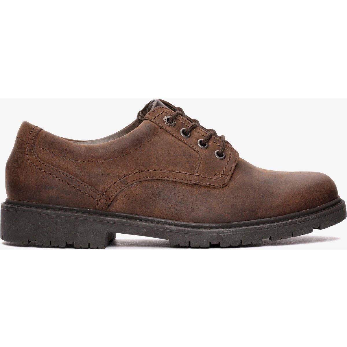 Braune Leder Schnürschuhe Oxford