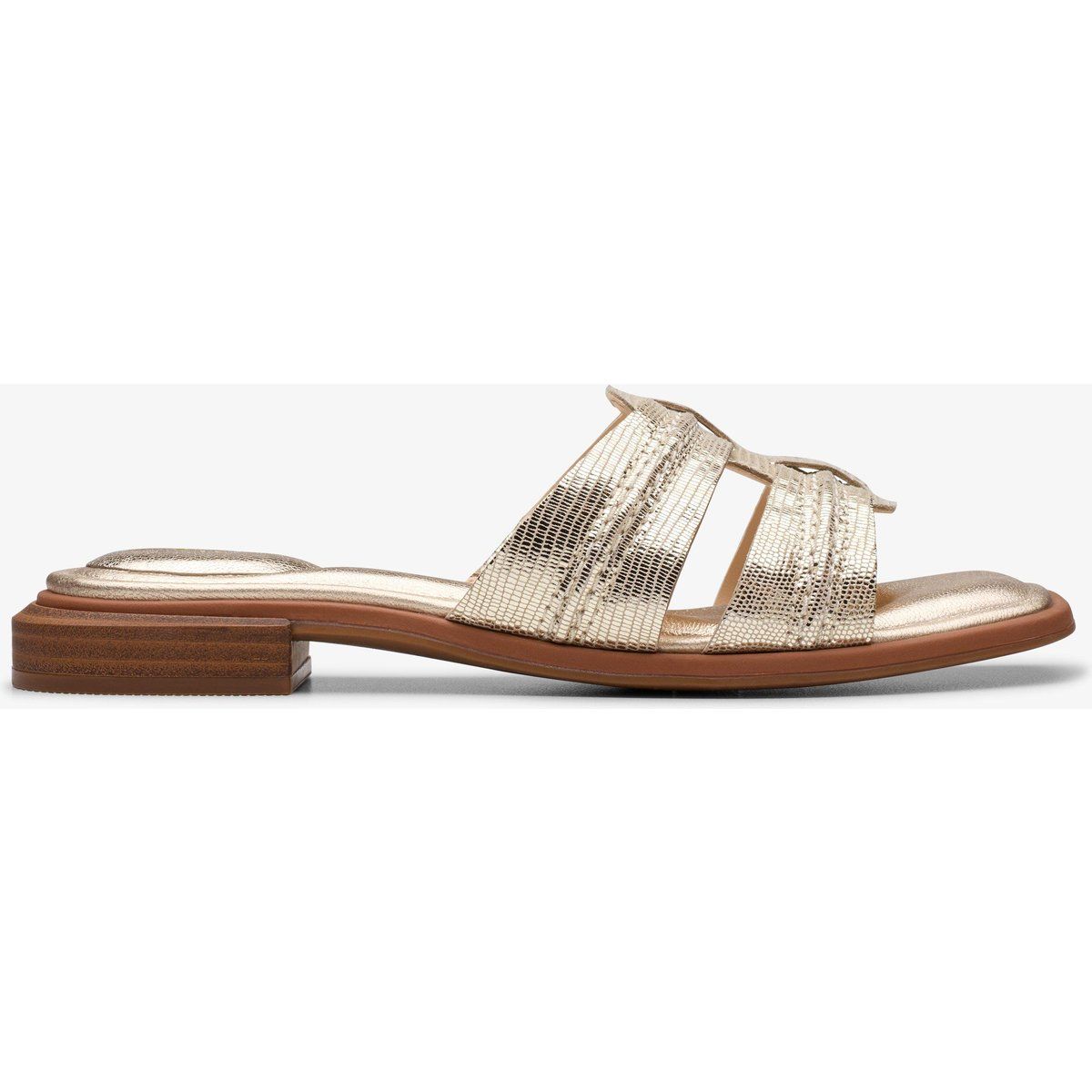 Metallic Champagner Pantolette