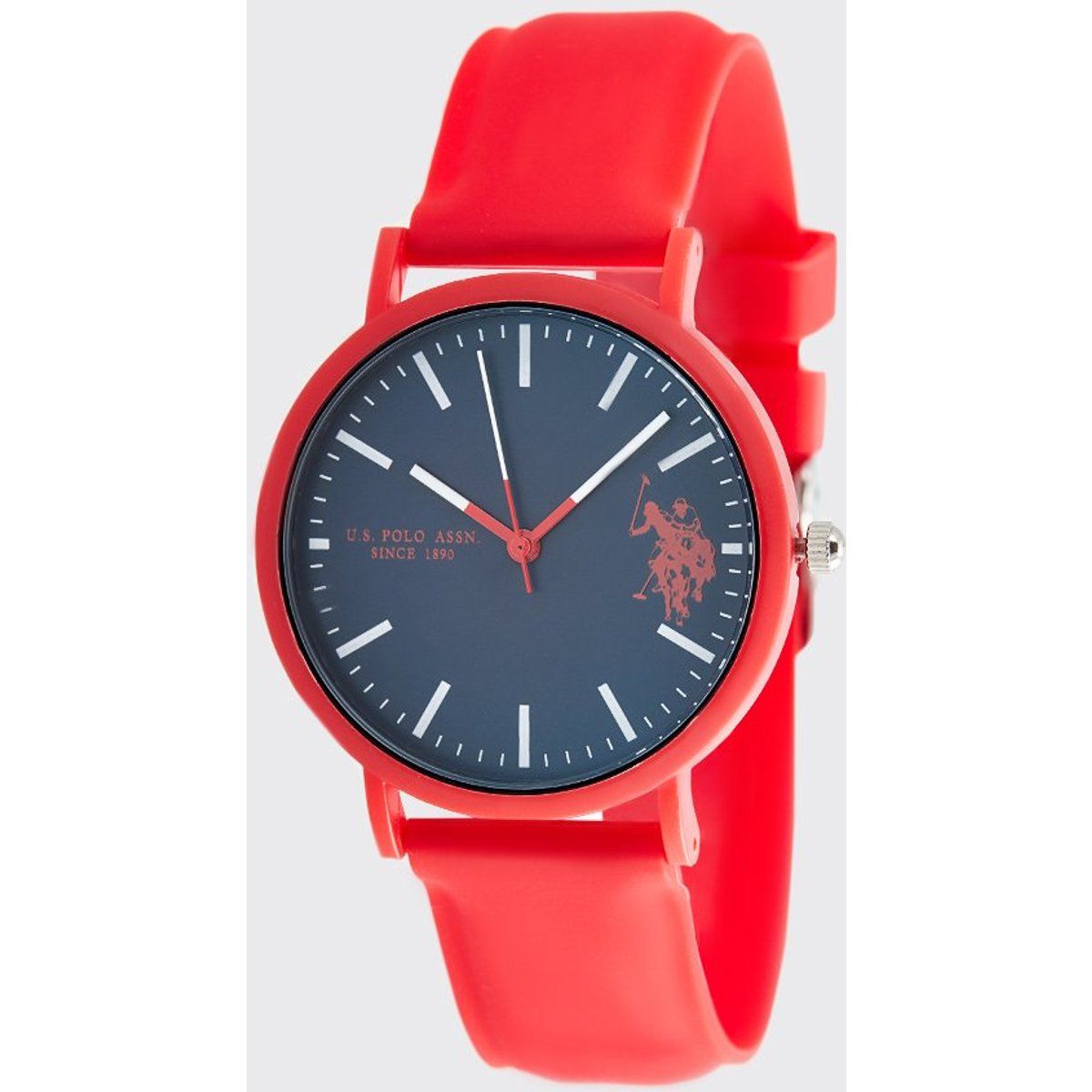 Unisex Rote Silikonarmbanduhr