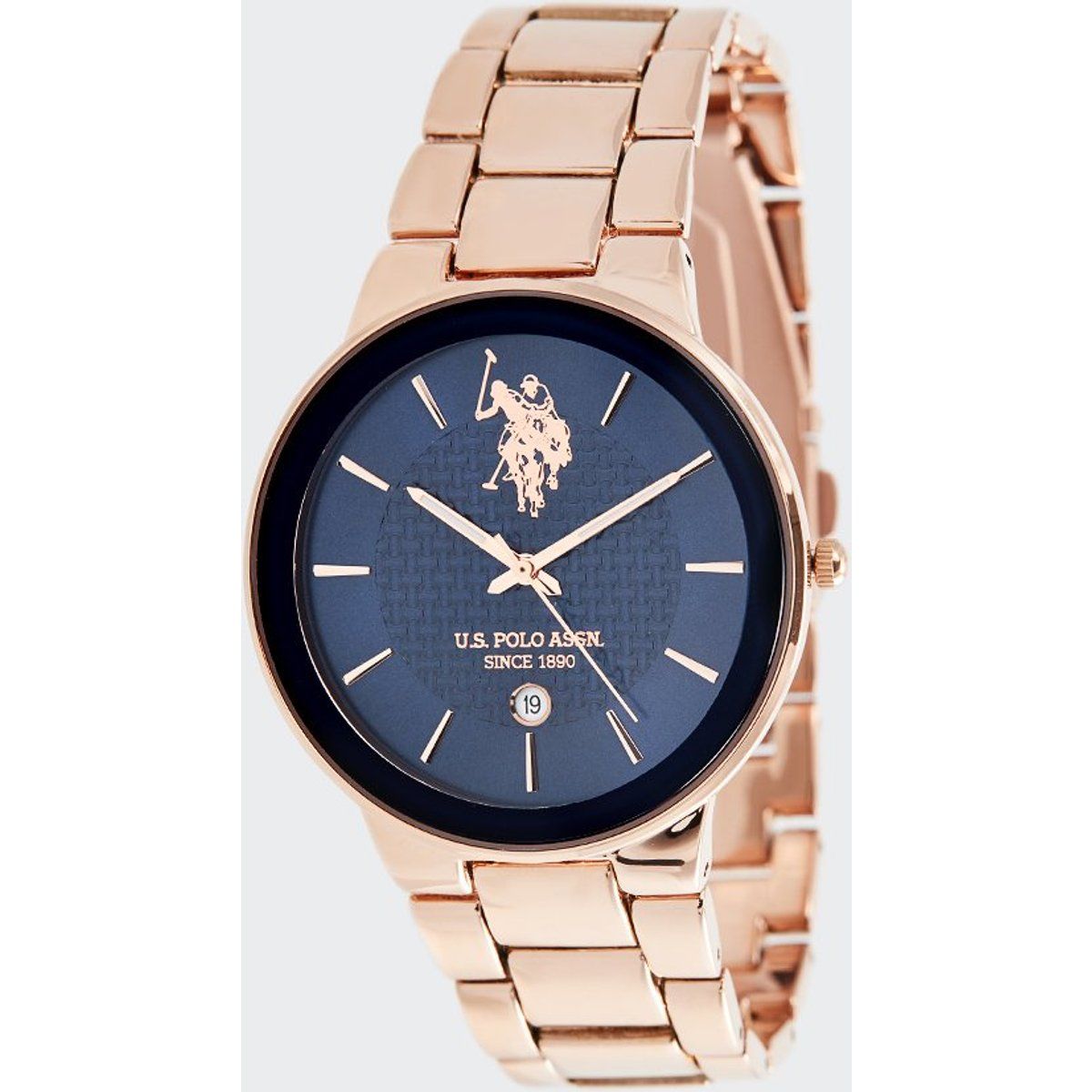 Herrenuhr in Roségold-Optik