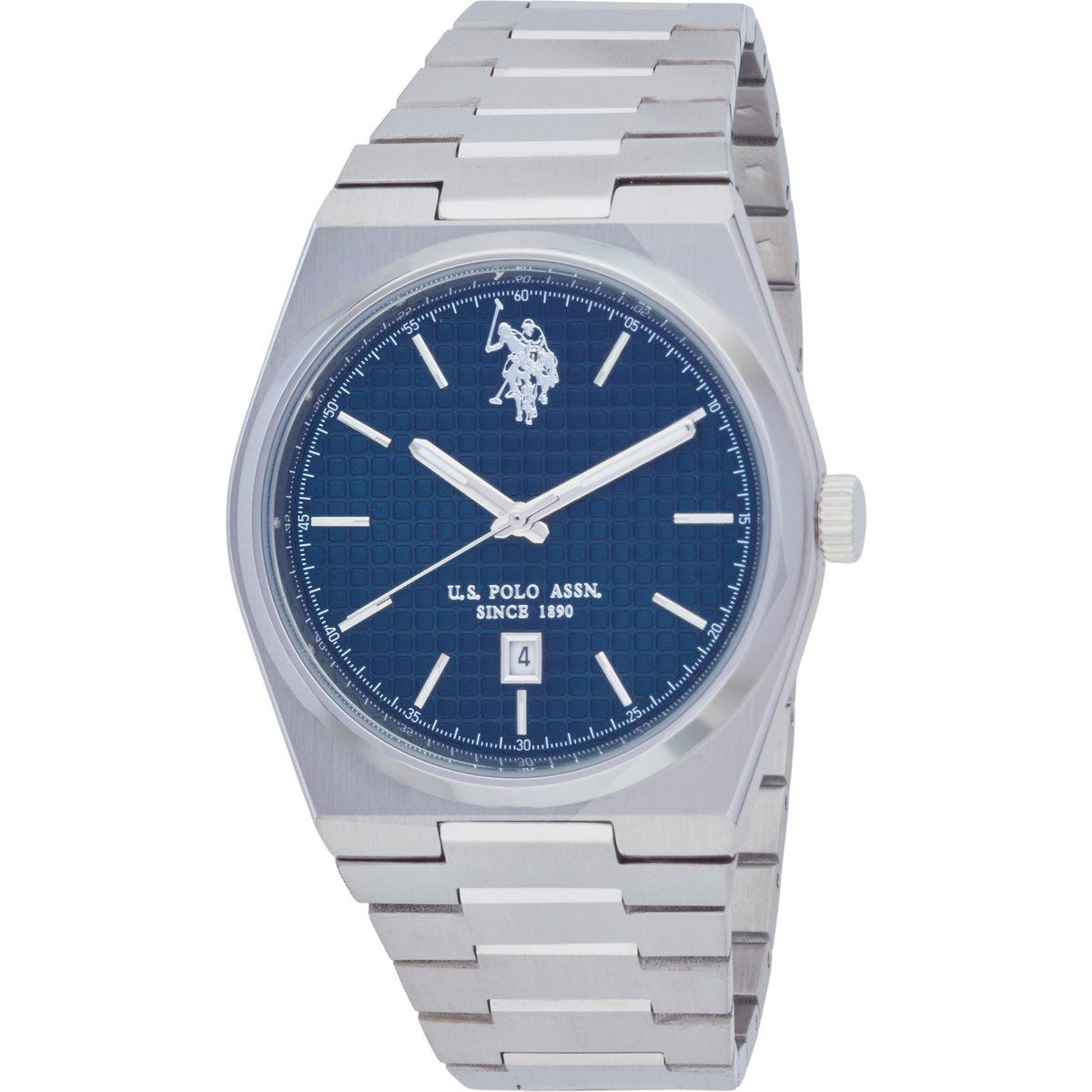 Klassische Edelstahl-Armbanduhr