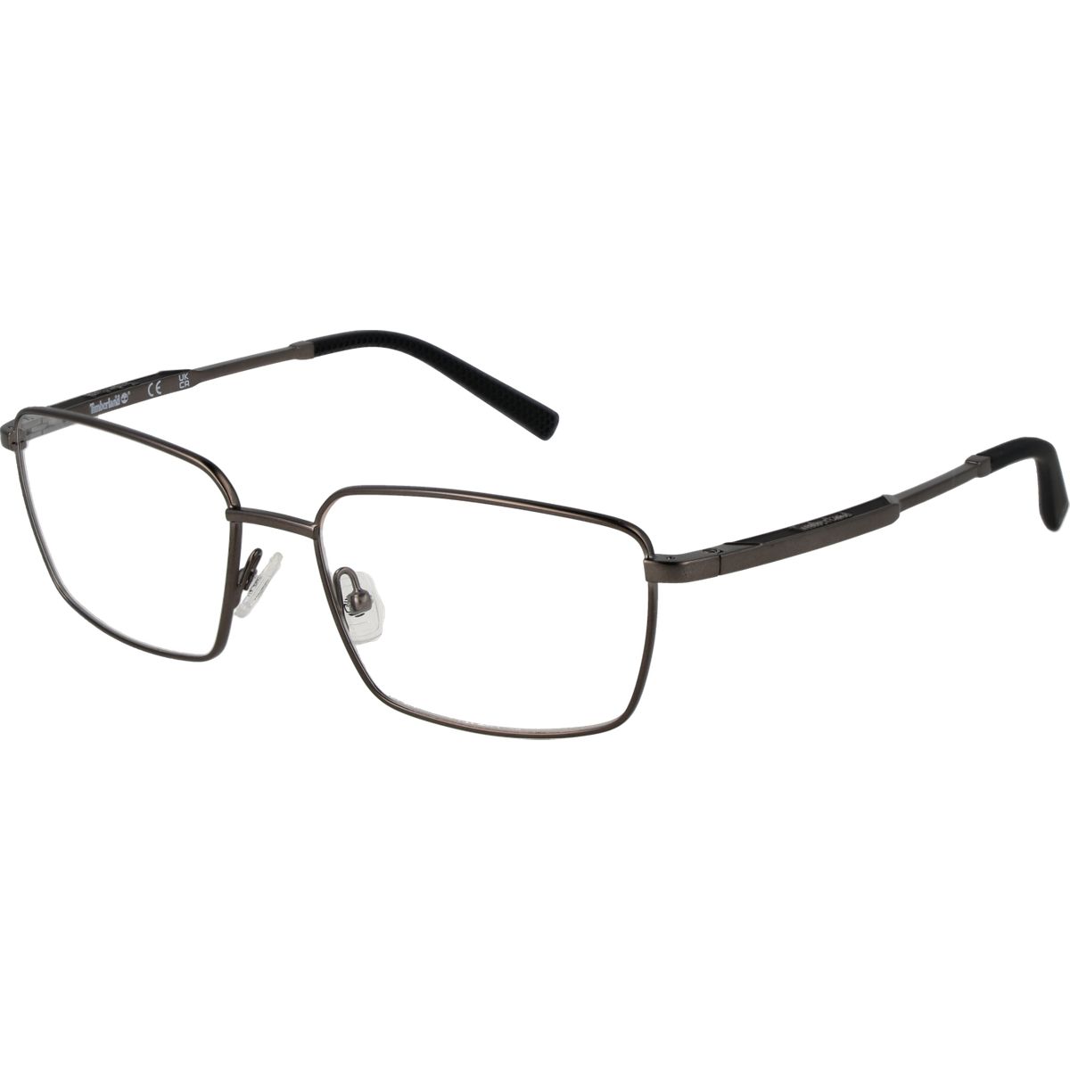 Rechteckige Metallbrille mit Vollrand