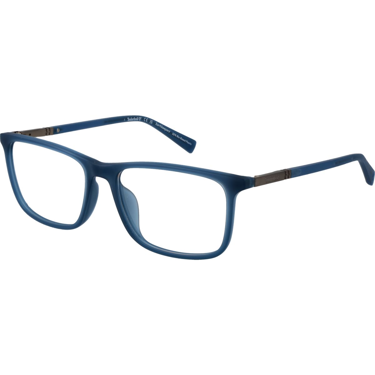 Blaue rechteckige Vollrandbrille