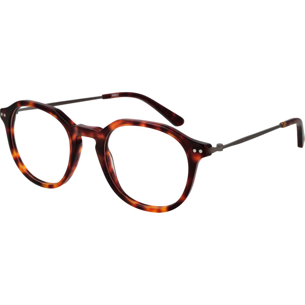 Klassische runde Schildpatt-Brille