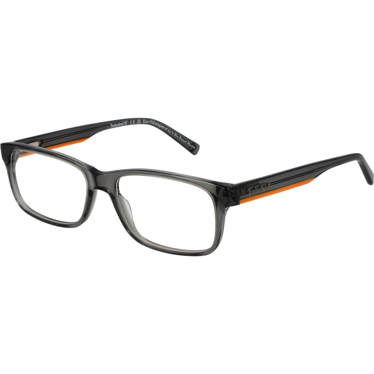 Rechteckige Vollrandbrille in Grau
