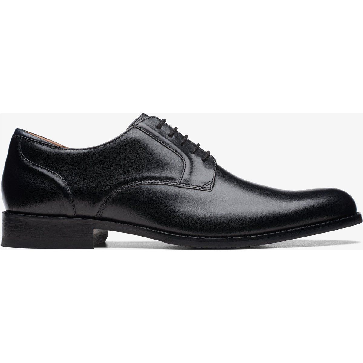 Klassischer Oxford-Schuh aus schwarzem Leder