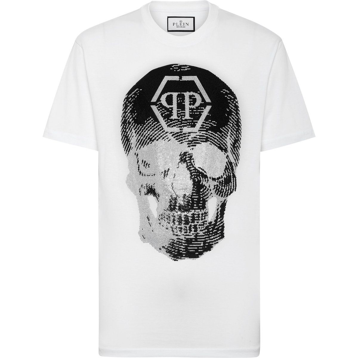 Grafik Schädel Baumwolljersey T-Shirt