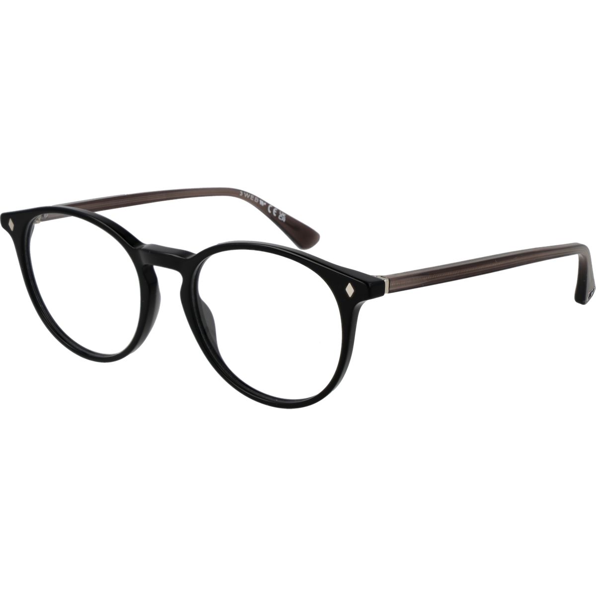 Runde Vollrand-Brille aus Acetat