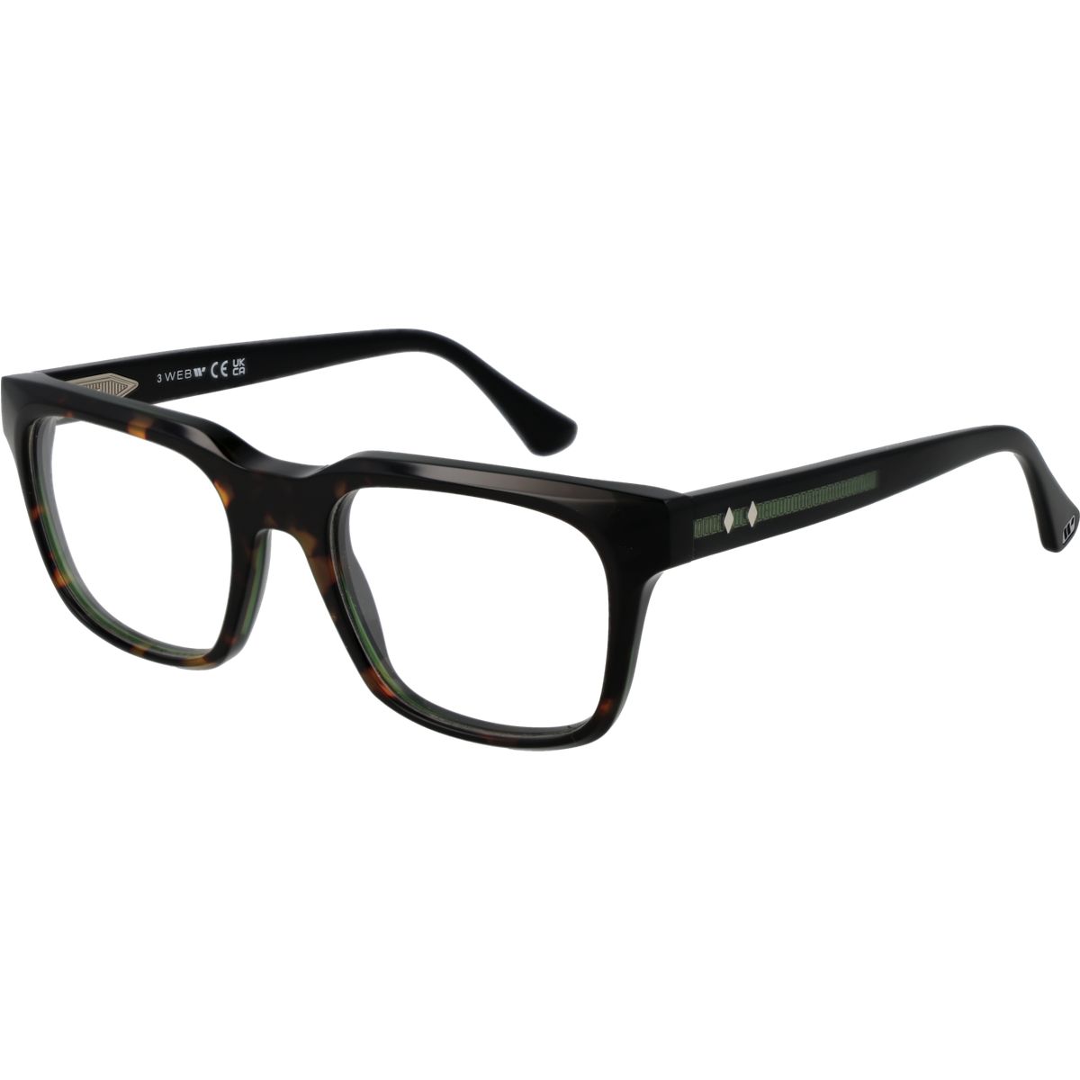 Quadratische Vollrand-Brille aus Acetat