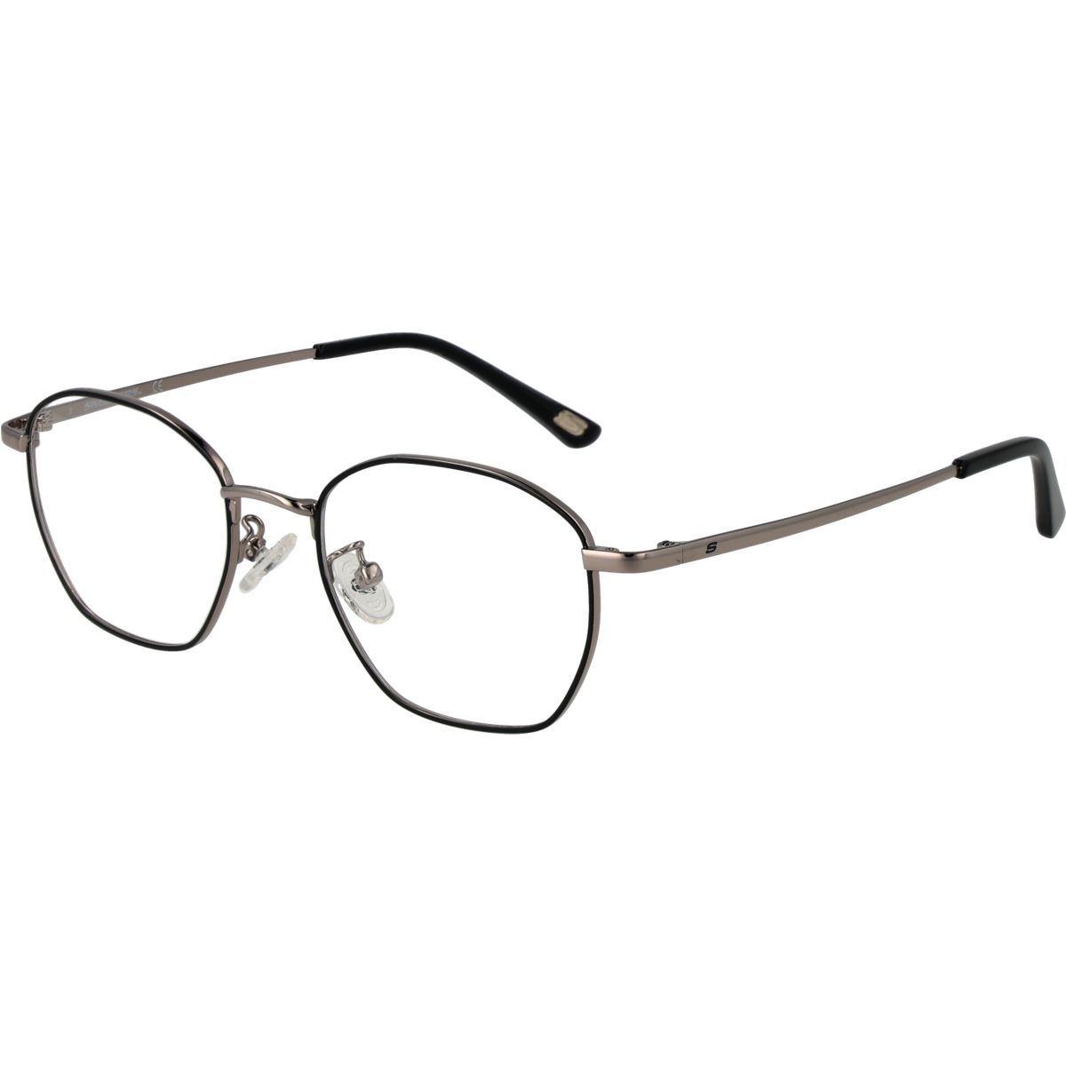 Quadratische Metall Vollrand Brille