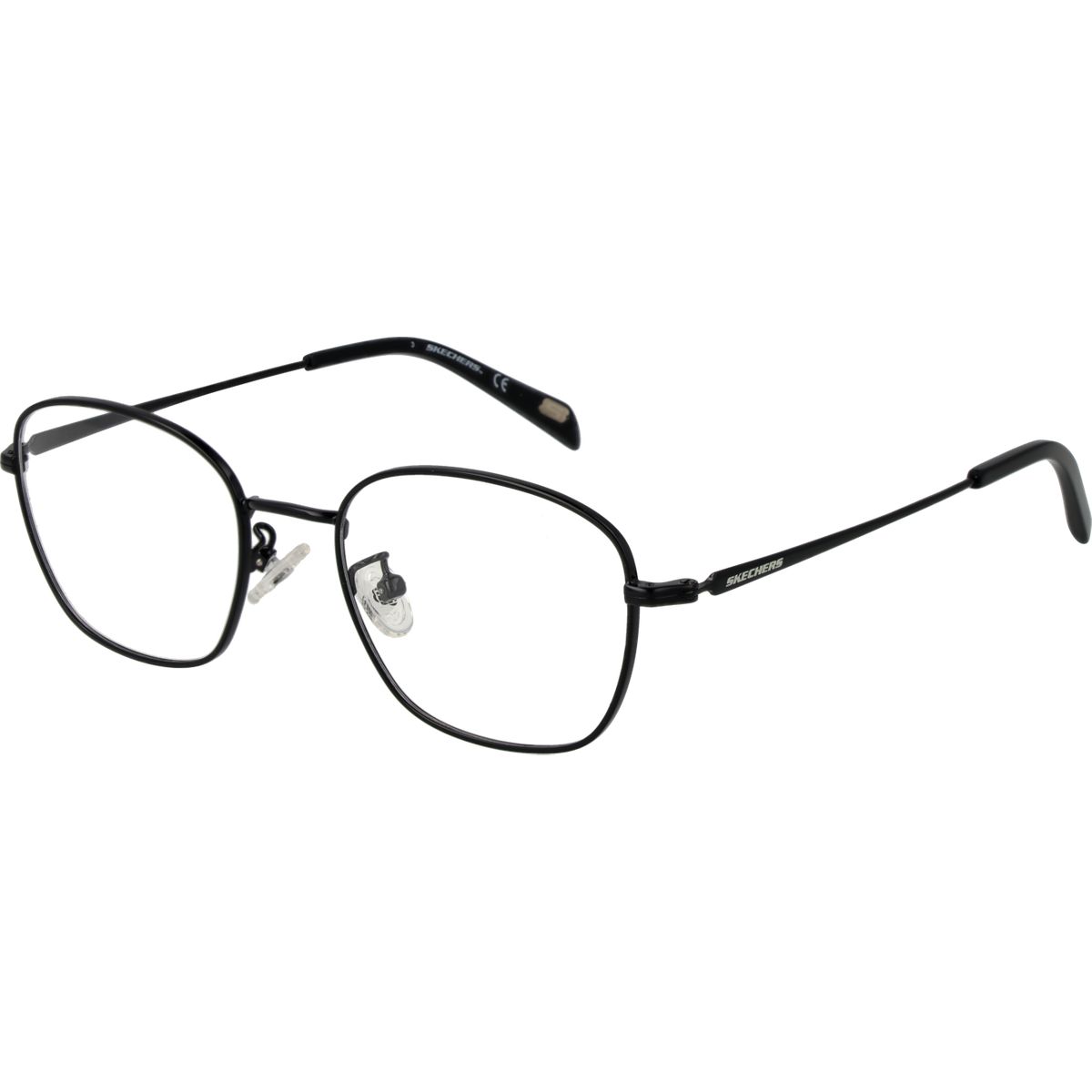 Schwarze Metallrahmen Unisex Brille