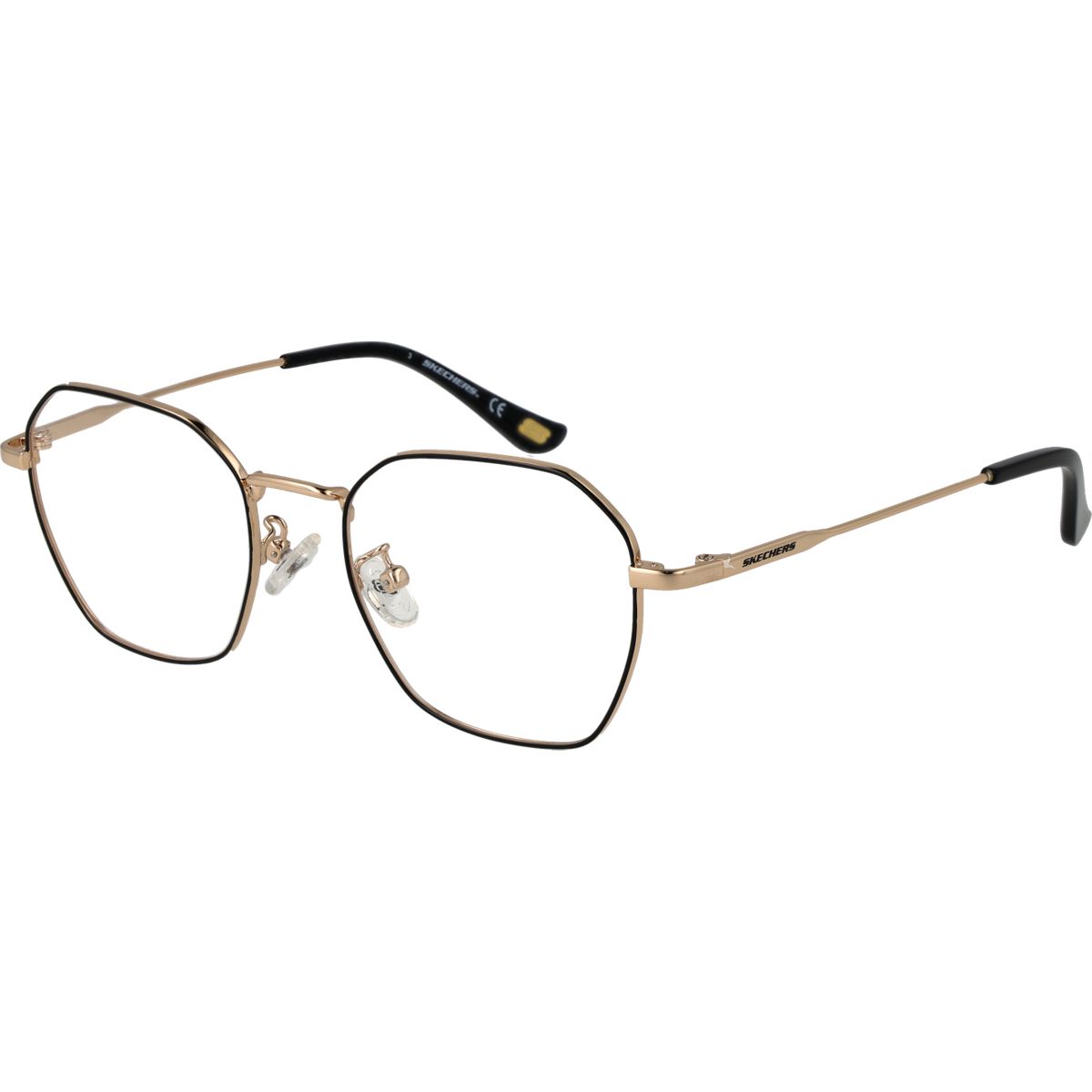 Geometrische Brille mit Metallrahmen