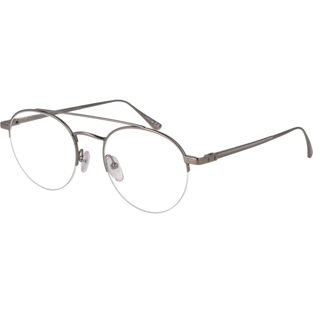 Runde Titan Halbrand Brille