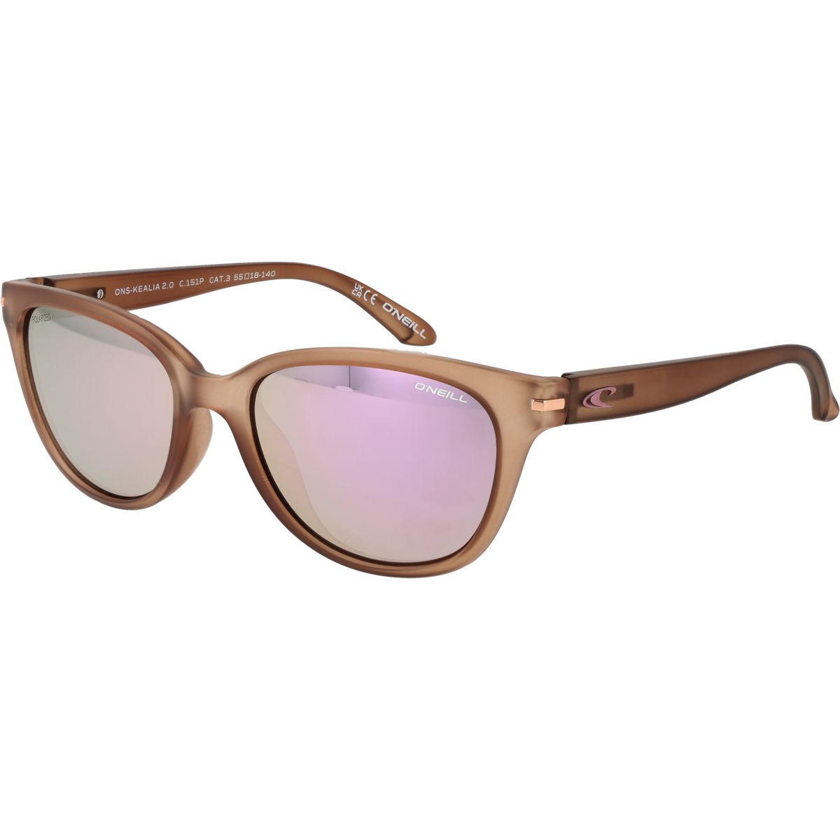 Cat-Eye-Sonnenbrille mit verspiegelten Gläsern