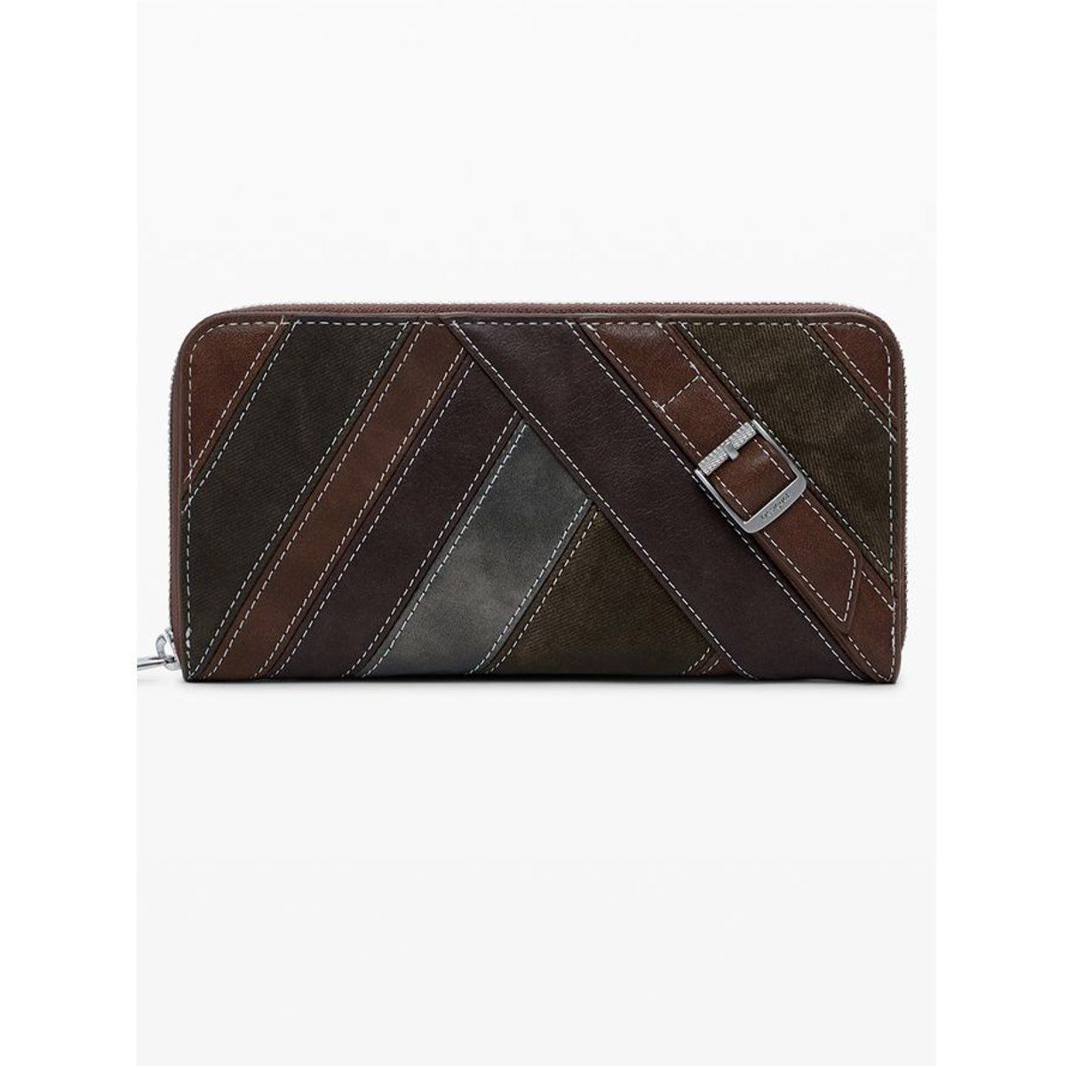 Patchwork Portemonnaie mit Reißverschluss