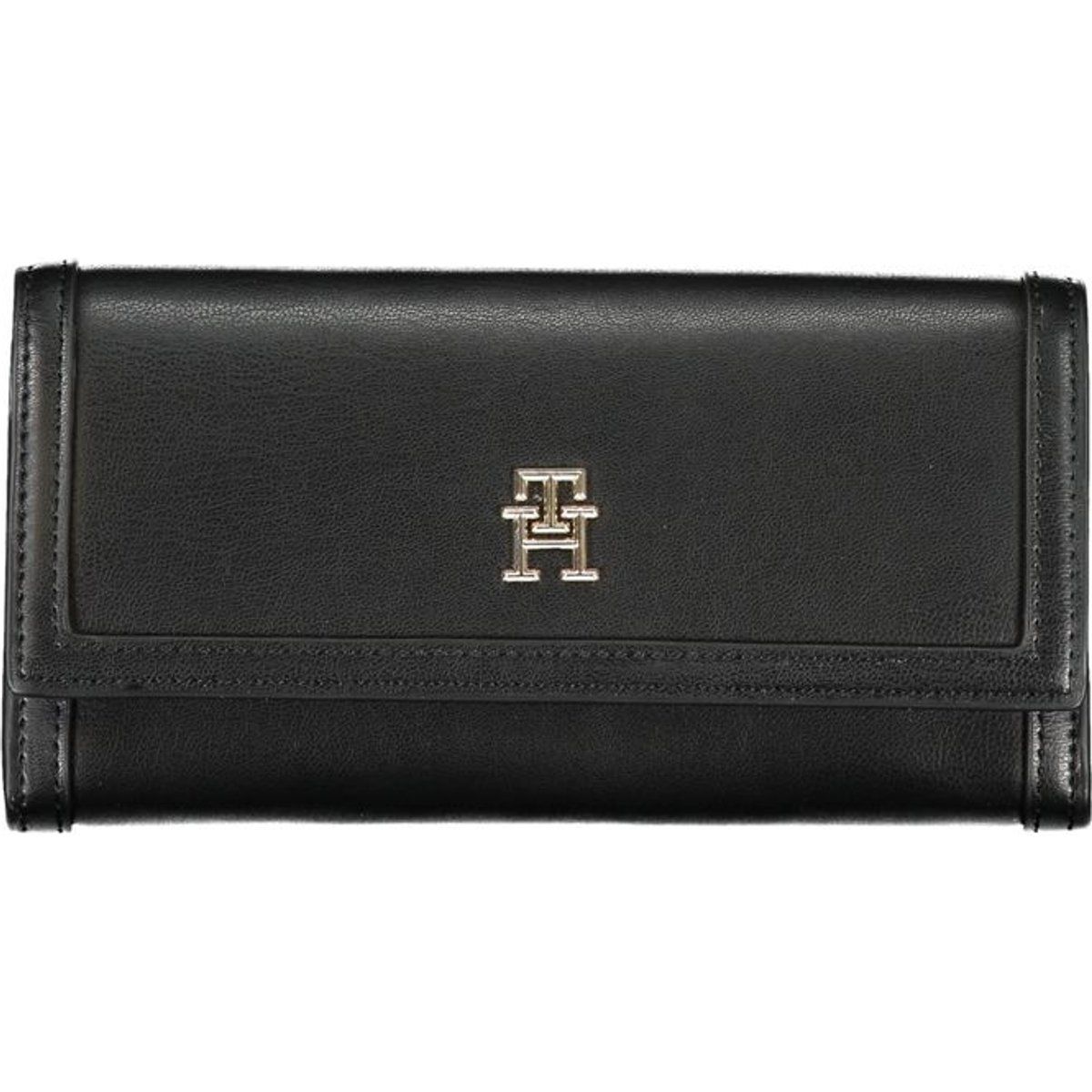 Monogramm-Klappen-Geldbörse aus Leder