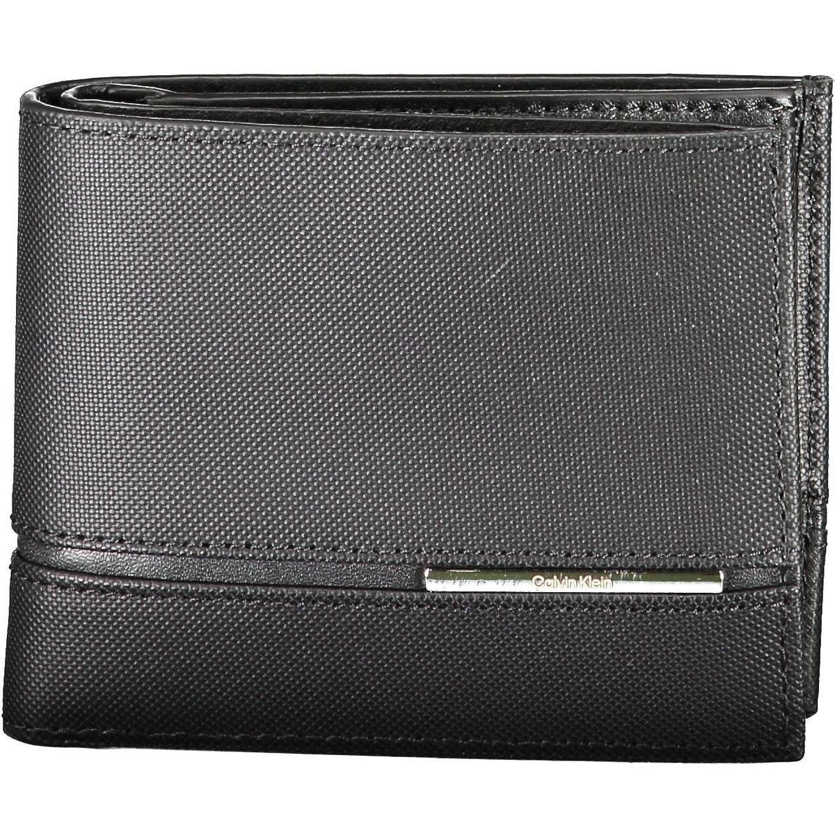 Schwarze Herren-Bifold-Geldbörse
