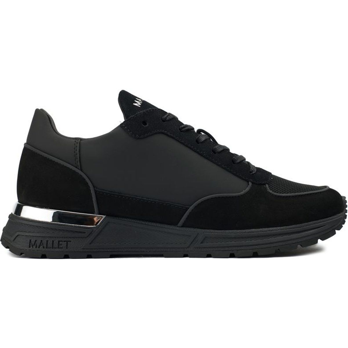 Elegante schwarze Wildleder-Laufschuhe