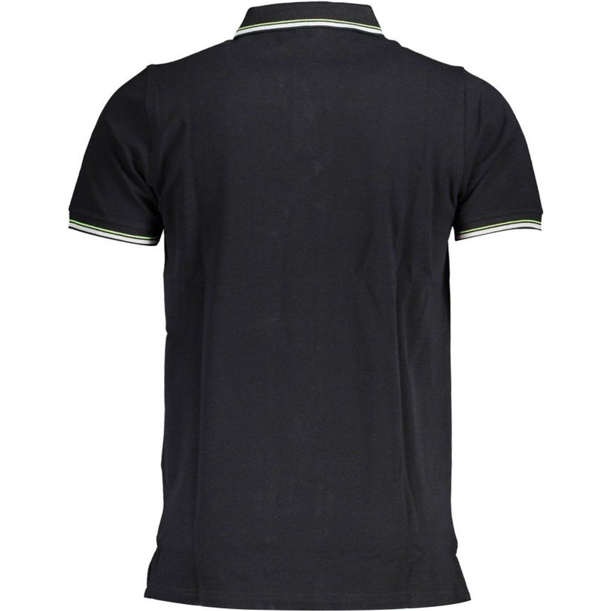 Schwarzes Kurzarm-Poloshirt