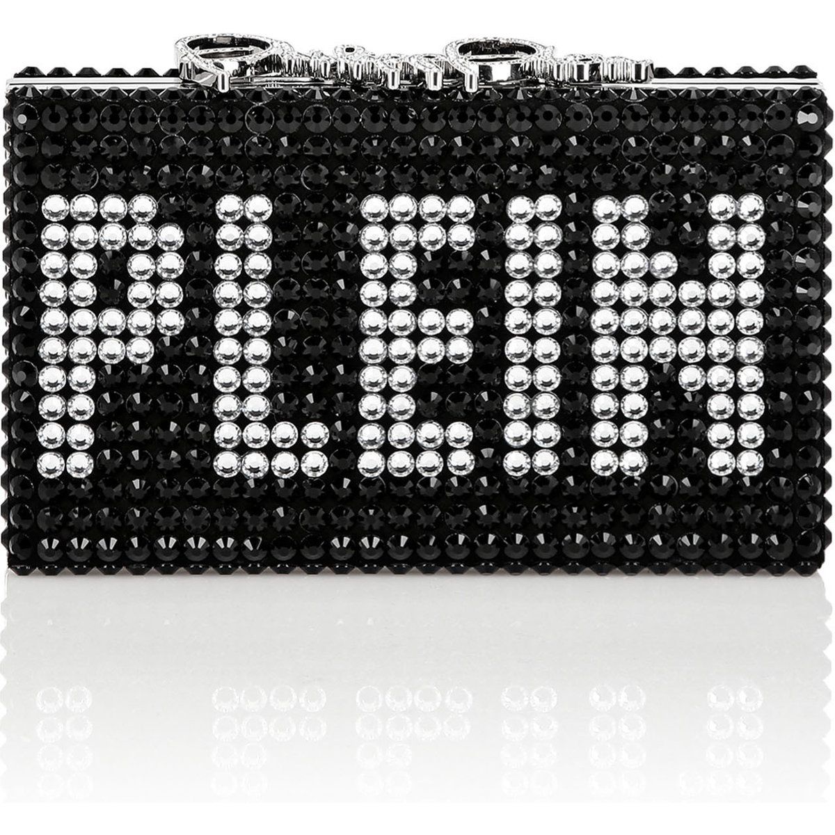 Verzierte Clutch mit Kettenriemen
