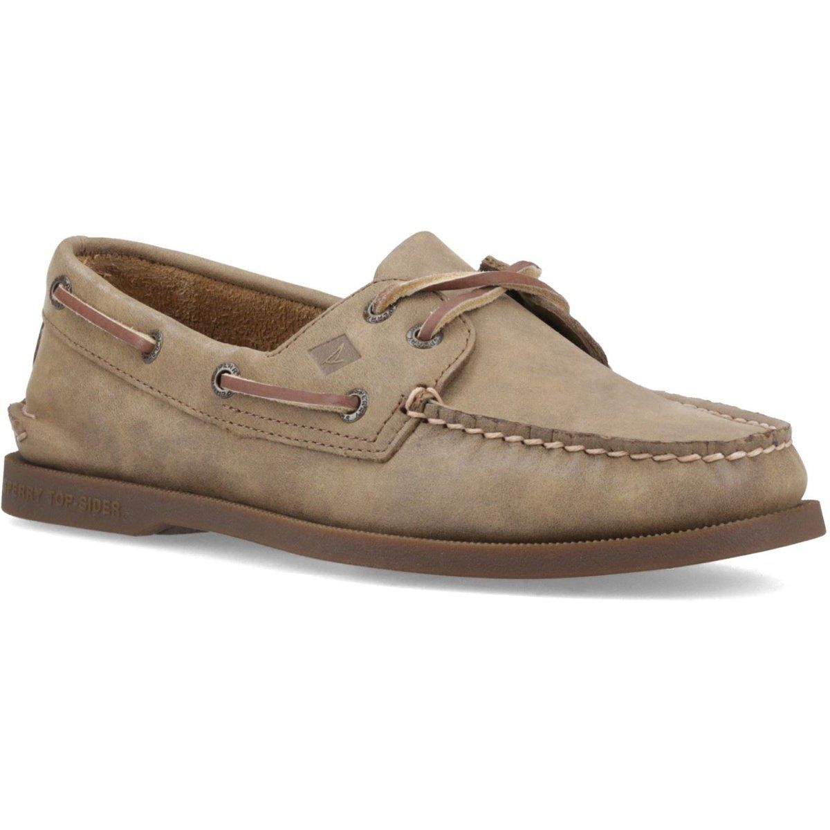 Sperry Authentische 2-Augen-Leder Bootschuhe für Herren in Tan