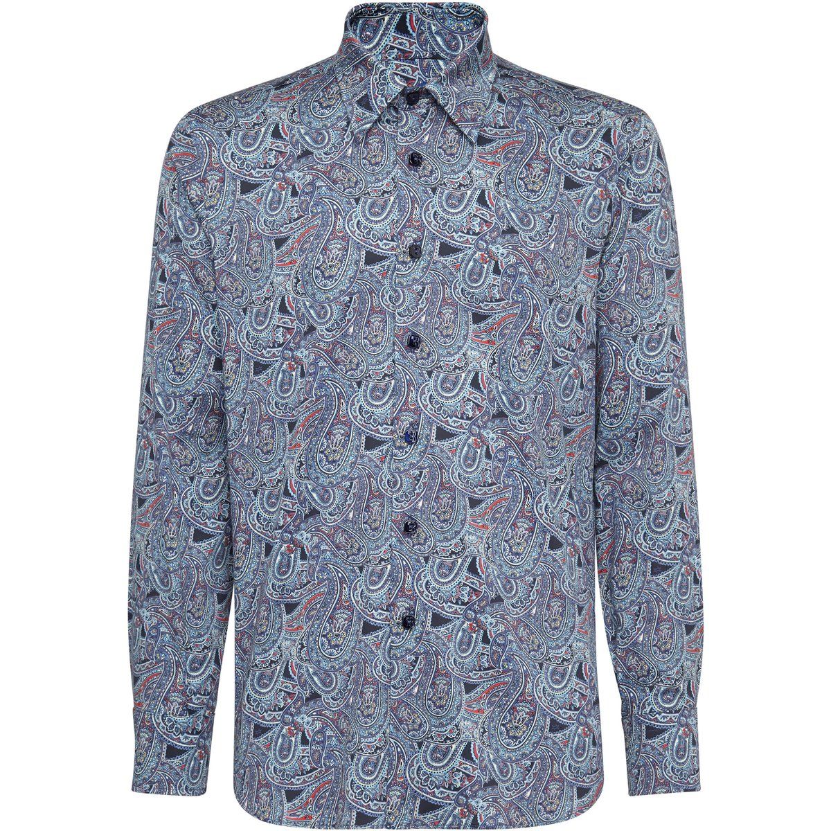 Baumwollhemd mit Paisley-Print
