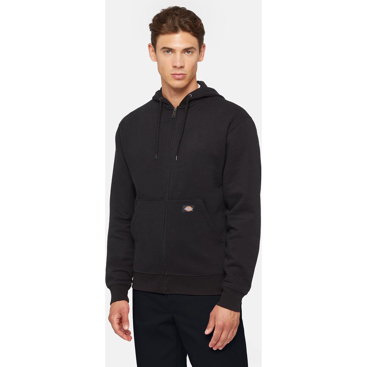 Klassische Fleece-Jacke mit durchgehendem Reißverschluss