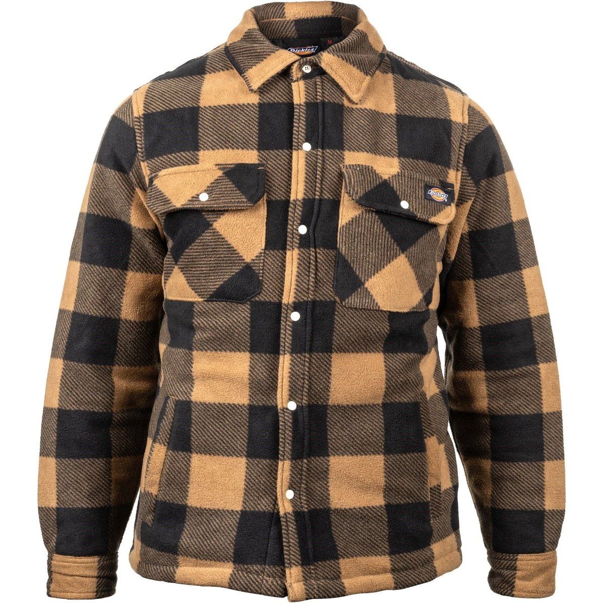 Herren-Hemdjacke mit gepolstertem Büffelkaromuster