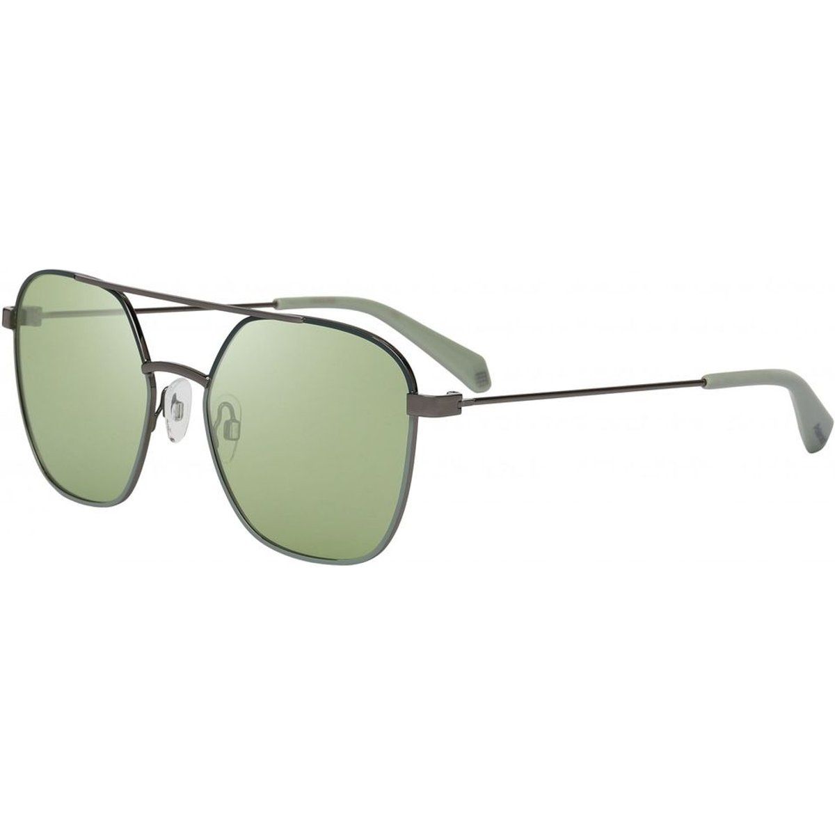 Pilotenbrille mit grünen Gläsern