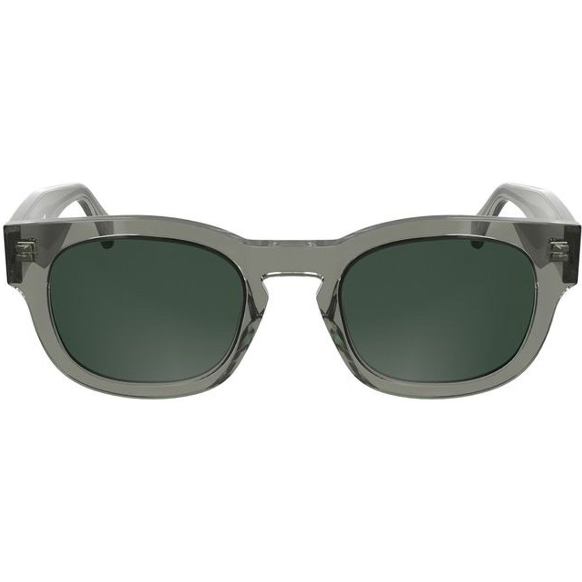 Transparente rechteckige Acetat-Sonnenbrille