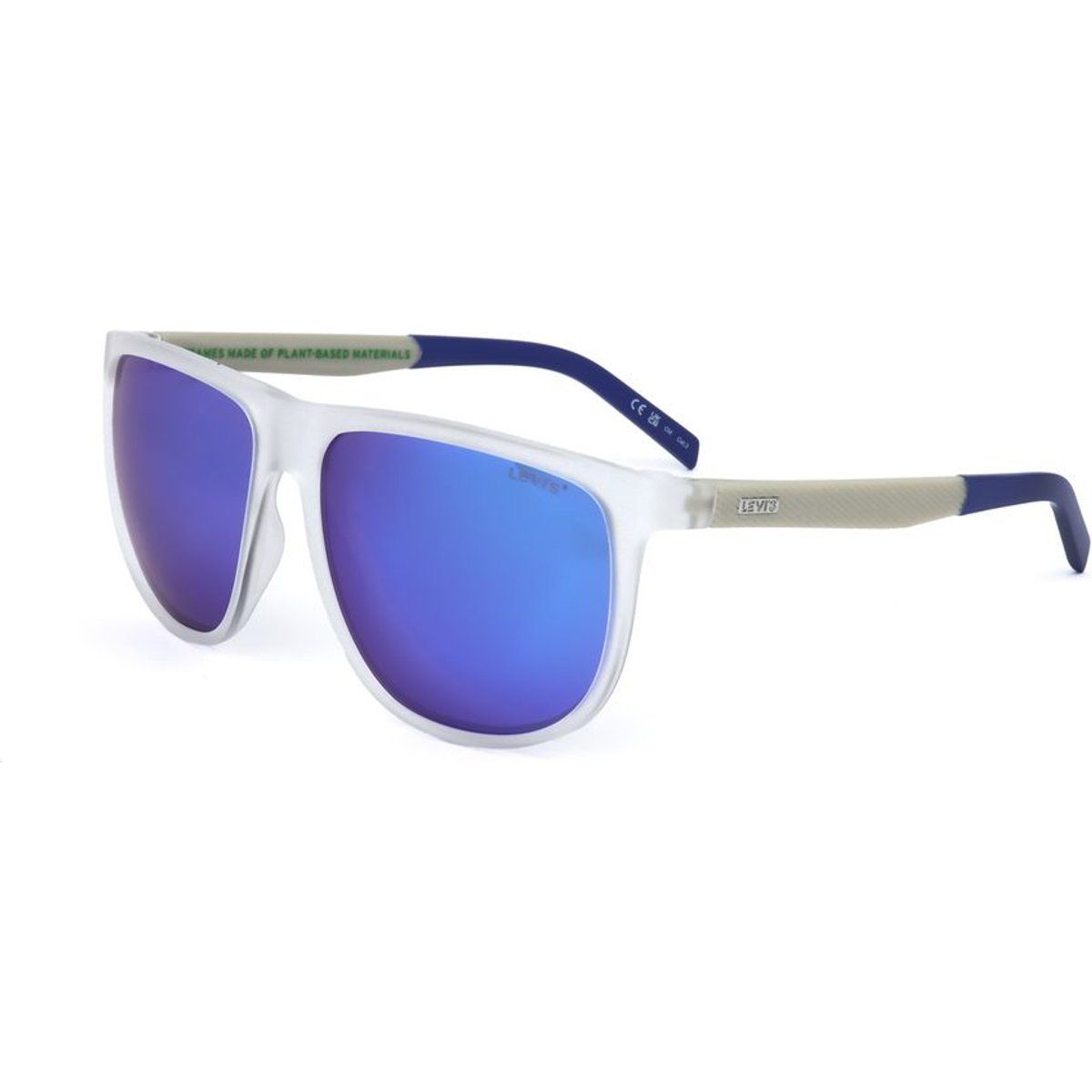 Pflanzenbasierte Sonnenbrille mit Spiegelgläsern