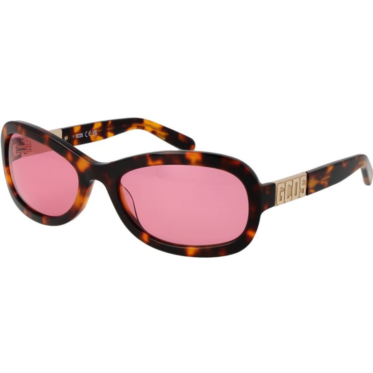 Ovale Sonnenbrille mit Logo-Detail