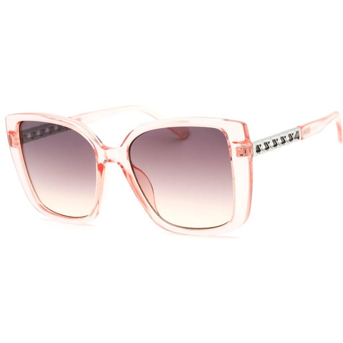 Übergroße, quadratische Sonnenbrille mit Kettendetail